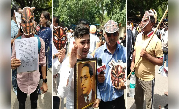 दिल्ली: जंतर-मंतर पर सीजेपी का बड़ा प्रदर्शन, शिक्षा मंत्री के इस्तीफे की मांग