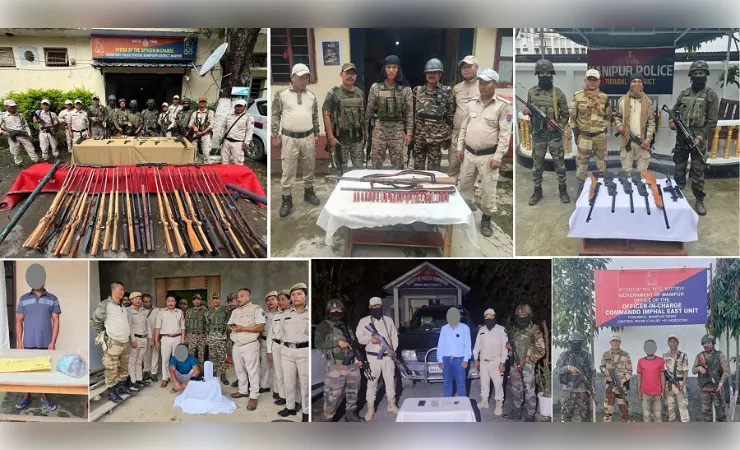 मणिपुर: अभियान के दौरान उग्रवादी समेत दो ड्रग तस्कर गिरफ्तार, हथियारों का जखीरा और हेरोइन बरामद