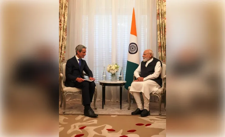 फ्रांस दौरे पर पीएम मोदी ने वैश्विक कंपनियों के सीईओ से की मुलाकात, निवेश बढ़ाने पर चर्चा