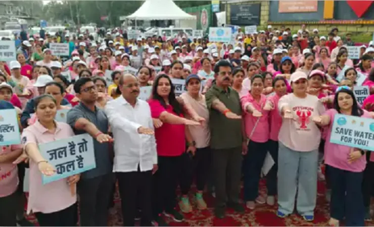इंदौर में जल संरक्षण के लिए हुई देश की सबसे छोटी ‘मिनी थान’ दौड़