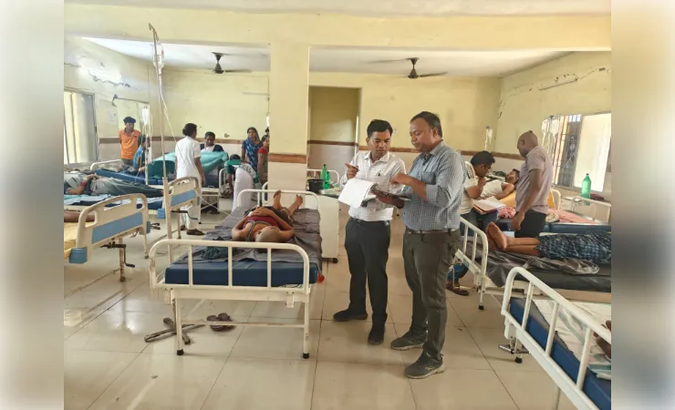 करमता भाजी खाने से एक ही परिवार के 10 सदस्य बीमार, अस्पताल में कराया गया भर्ती