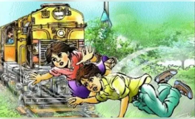 हाथरस : रेलवे ट्रैक पर मिले महिला और युवक के शव