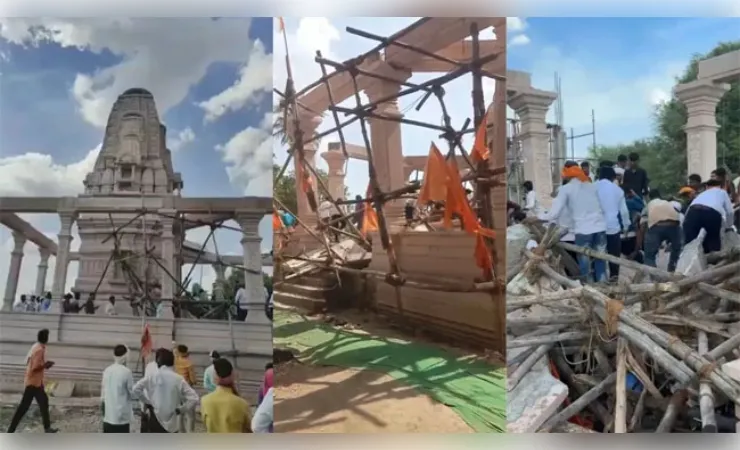 परभणी में निर्माणाधीन हनुमान मंदिर की गिरी छत , 4 श्रद्धालुओं की मौत, 18 घायल