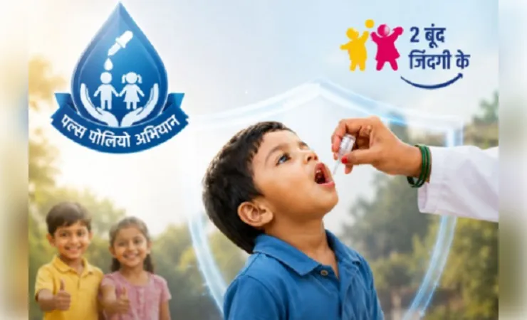 मध्य प्रदेश में पल्स पोलियो अभियान: 1.07 करोड़ बच्चों को पिलाई जाएगी पोलियो की दवा