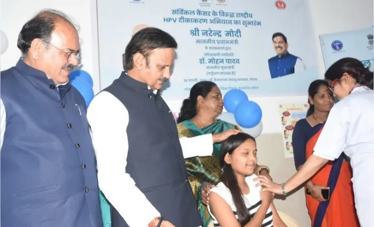 एचपीवी टीकाकरण अभियान में मध्य प्रदेश ने रचा इतिहास, 7.63 लाख से अधिक बालिकाओं को लगा टीका