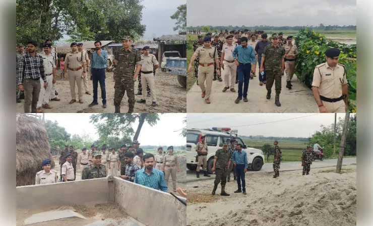 किशनगंज में अवैध बालू खनन पर बड़ी कार्रवाई, 70 से अधिक नावें ध्वस्त