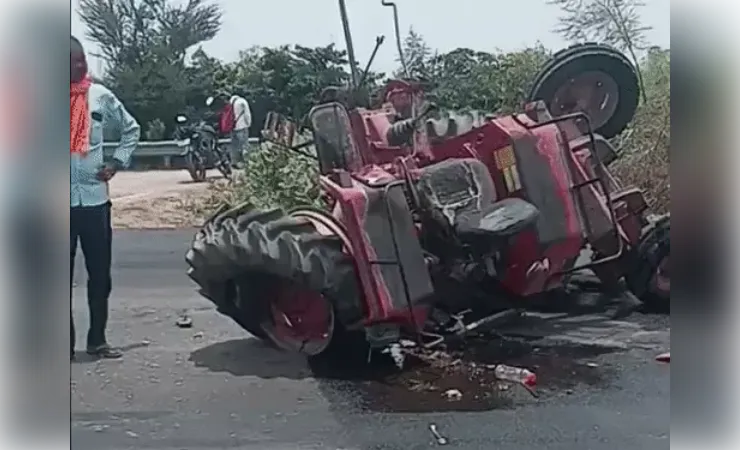 बीबीडी क्षेत्र में भीषण सड़क हादसा,  ट्रैक्टर-टैंकर की टक्कर में एक की मौत