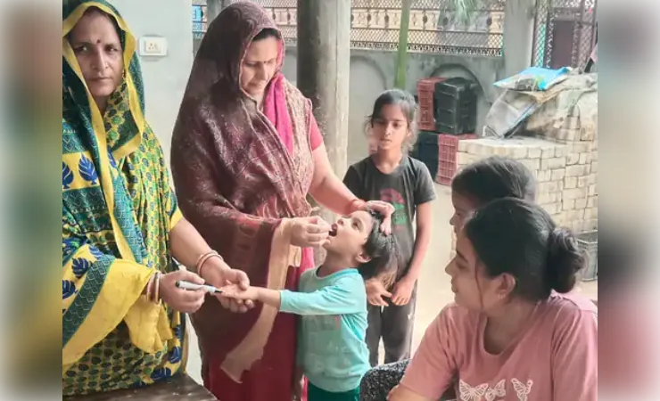 माल ब्लॉक में पल्स पोलियो अभियान शुरू, 0 से 5 वर्ष तक के बच्चों को दी खुराक 