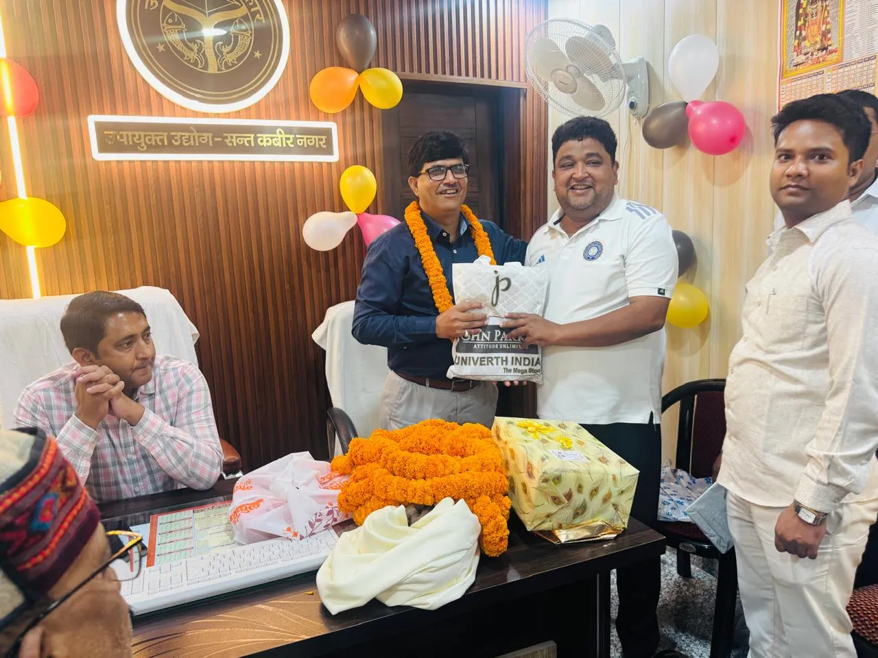 उपायुक्त उद्योग राजकुमार शर्मा  के स्थानांतरण पर विदाई समारोह का आयोजन किया गया
