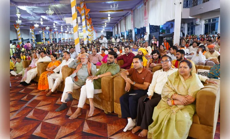जगद्गुरु रामभद्राचार्य ने श्रीराम कथा के सप्तम दिवस पर सुनाई केवट प्रसंग की महिमा