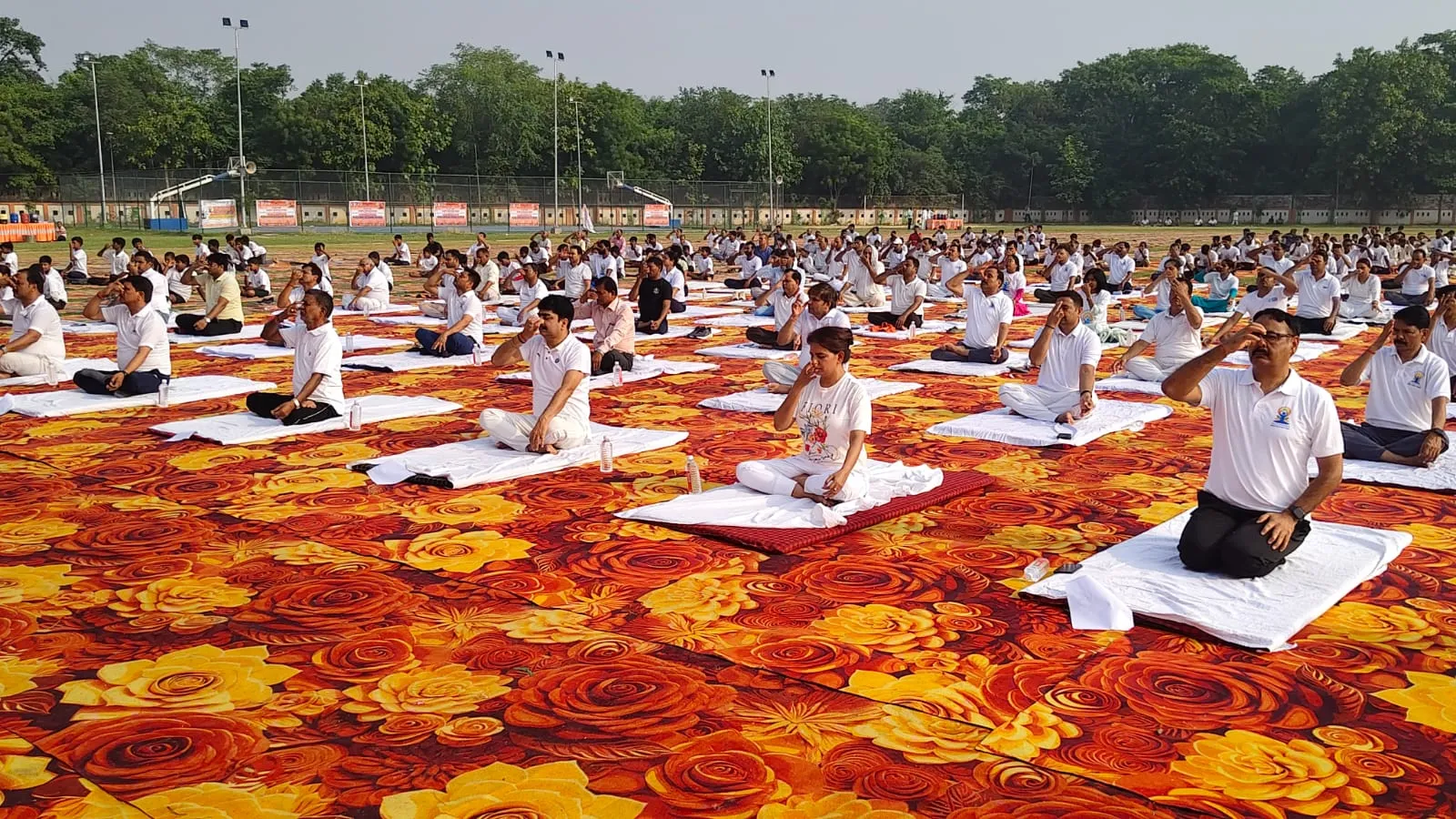12वें अन्तर्राष्ट्रीय योग दिवस पर योगाभ्यास कार्यक्रम का किया गया भव्य आयोजन