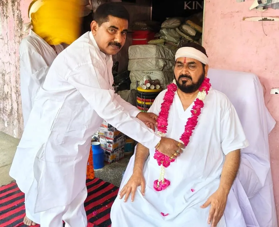 सत्पुरुष बाबा फुलसंदे वालों का किया गया भव्य स्वागत 
