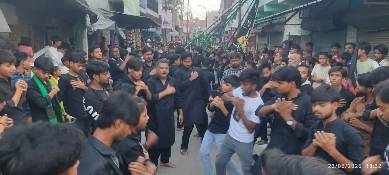 बड़ी अक़ीदत के साथ उठा सातवीं मोहर्रम का जुलूस