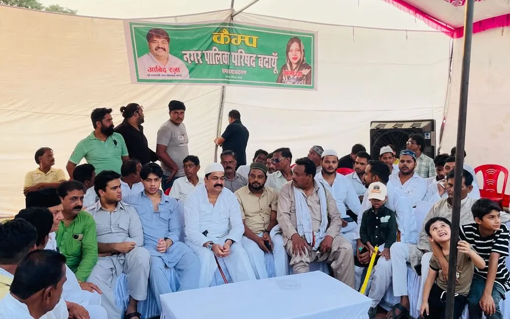 नगर पालिका की ओर से कर्बला में लगा कैंप 