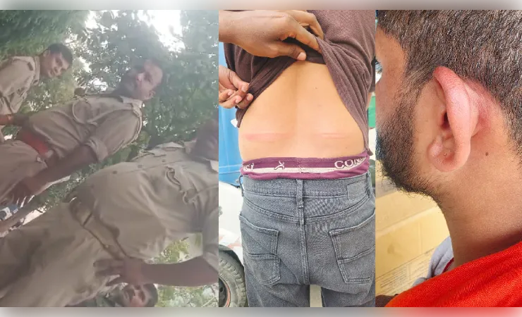 25 हज़ार महीना न देने पर गोमतीनगर जीआरपी पुलिस ने चौकी में बंद करके पीटा