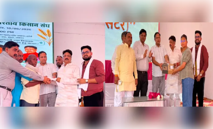 मुआवजे और सर्किल रेट में हुई वृद्धि को लेकर किसान धन्यवाद सभा आयोजित