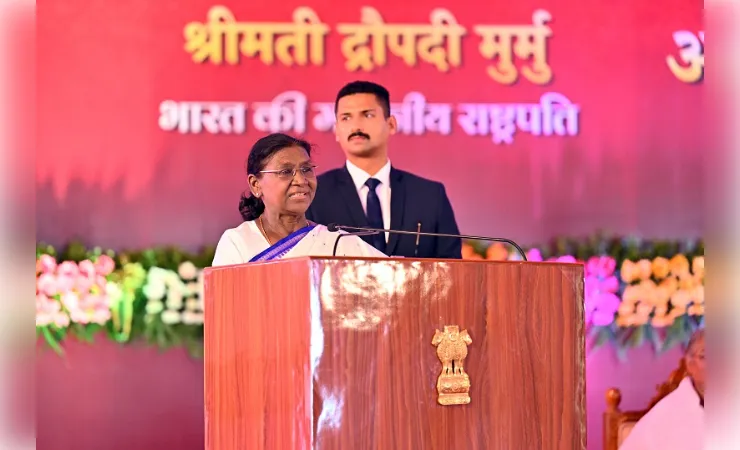 विकास व संस्कृति का संतुलन ही सशक्त समाज का आधार : द्रौपदी मुर्मू
