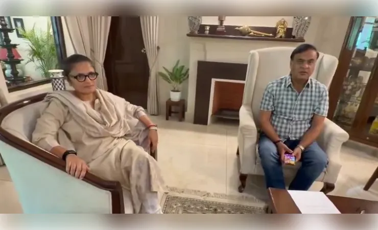 राज्यसभा से इस्तीफा देकर असम के सीएम हिमंत बिस्वा से मिलीं सुष्मिता देव