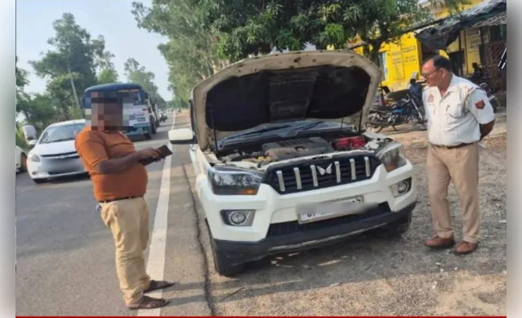 बिजनौर में यातायात पुलिस की बड़ी कार्रवाई, पहले ही दिन 11 वाहन सीज, 79 के कटे चालान