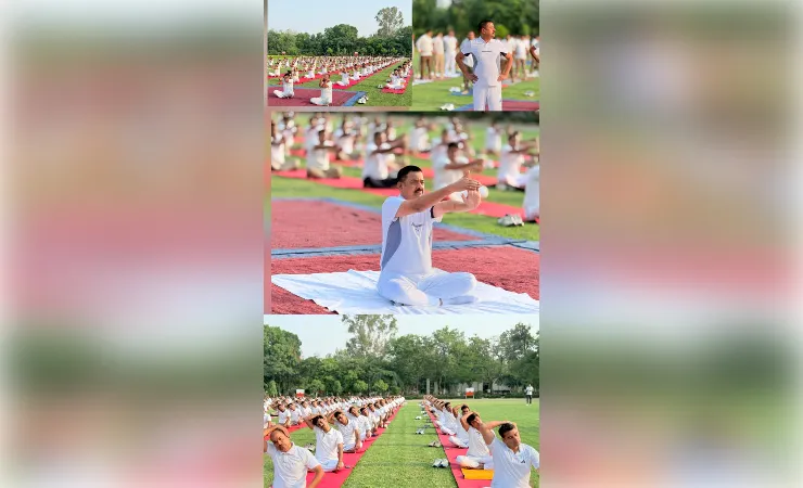 योग की शक्ति से सशक्त हुआ पीएसी परिसर, 44वीं वाहिनी मेरठ में दिखा उत्साह का संगम