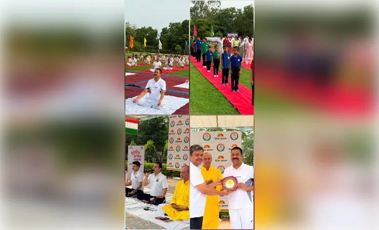 योग से स्वस्थ जीवन का संदेश, 44वीं वाहिनी पीएसी में मनाया गया अंतर्राष्ट्रीय योग दिवस 