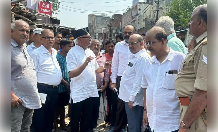 डालीगंज पहुंचे विधायक ने अतिक्रमण पर दिखाई सख्ती, नोटिस जारी करने का दिया आदेश