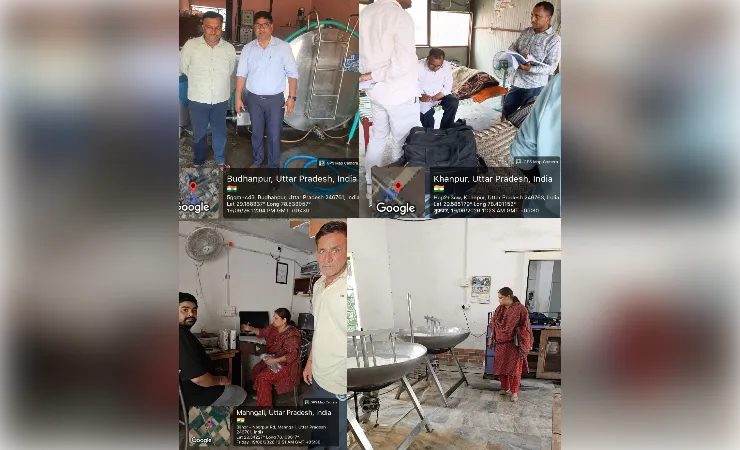 दूध, दही, खोया व पनीर के 12 नमूने भरे, जांच हेतु प्रयोगशाला भेजे गए