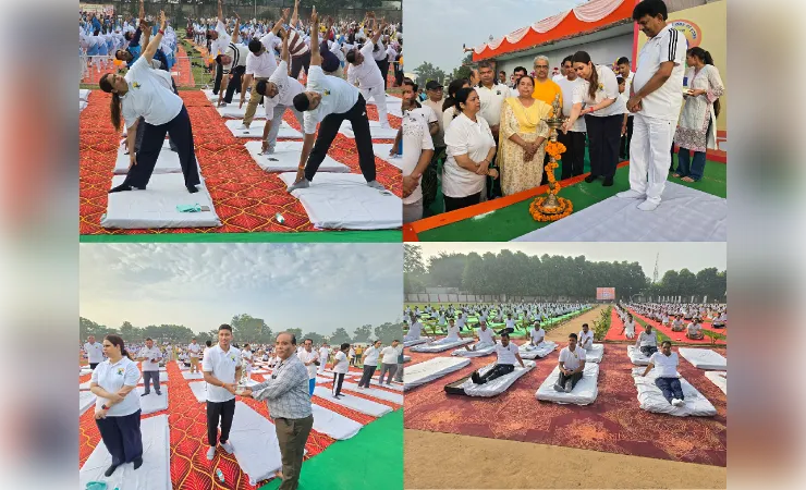 नेहरू स्टेडियम में भव्य योग कार्यक्रम संपन्न, प्रभारी मंत्री ने दिया स्वस्थ जीवन का संदेश