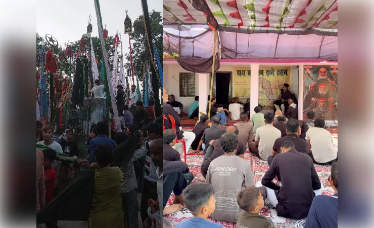 उतरौला में अकीदत के साथ निकला जुलूस-ए-अलम हजरत अब्बास