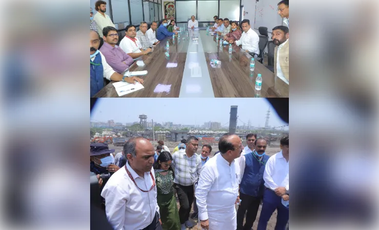 गाज़ीपुर के कूड़े के पहाड़ को खत्म करने की बढ़ेगी रफ्तार, मंत्री आशीष सूद ने दिए निर्देश