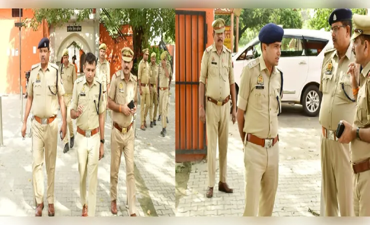 पुलिस अधीक्षक ने आगामी कांवड यात्रा के दृष्टिगत लक्खी बाग शिव मन्दिर का किया निरीक्षण