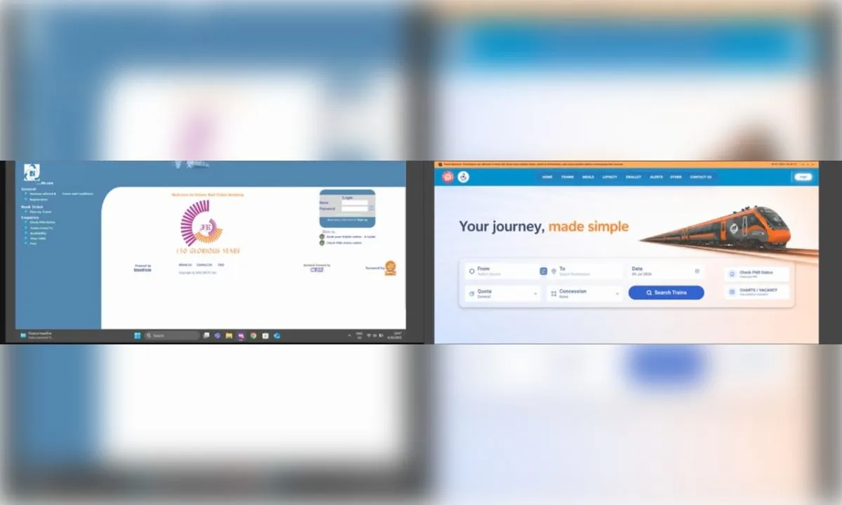 IRCTC की नई बीटा वेबसाइट आज रात 9 बजे से लॉन्च, टिकट बुकिंग होगी पहले से तेज़ और आसान