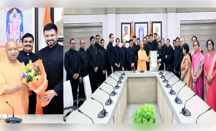 नवपदोन्नत आईएएस अधिकारियों ने मुख्यमंत्री से की शिष्टाचार भेंट