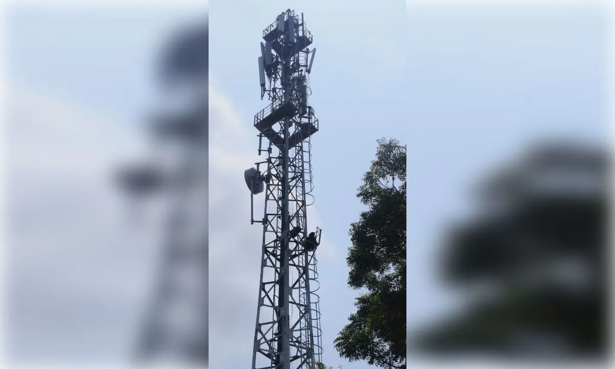  दुबई में रह रहे पति ने रिश्ता तोड़ने की कही बात, नाराज हाेकर विवाहिता मोबाइल टावर पर चढ़ी