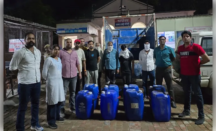 बरेली में एएनटीएफ की कार्रवाई, 1.30 करोड़ रुपये का प्रतिबंधित रसायन बरामद, चार तस्कर गिरफ्तार