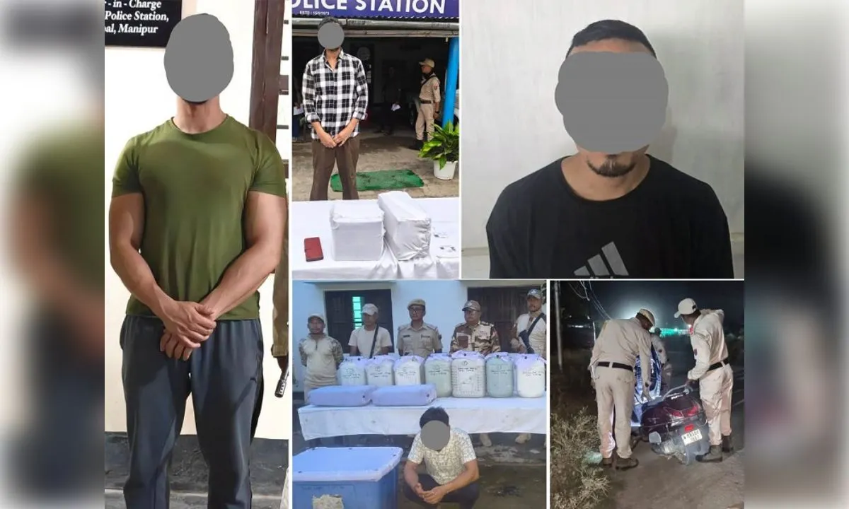 पुलिस की बड़ी कार्रवाई, एनसीबी के घोषित अपराधी समेत चार तस्कर और उग्रवादी गिरफ्तार