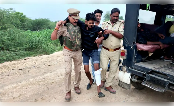औरैया में पुलिस-बदमाशों में मुठभेड़, दो शातिर चोर गोली लगने से घायल