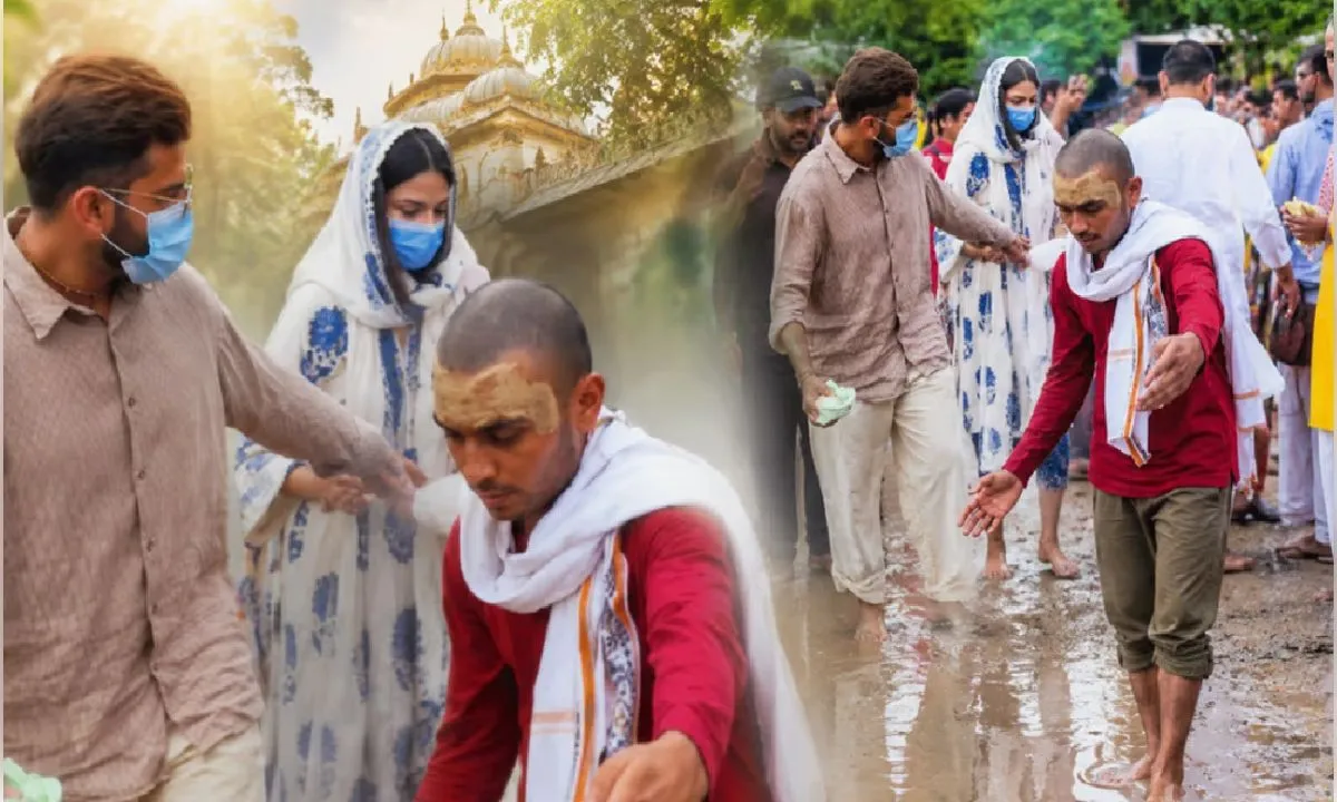 क्रिकेटर विराट काेहली ने पत्नी अनुष्का संग गुरु पूर्णिमा से पहले प्रेमानंद महाराज के दर्शन किए