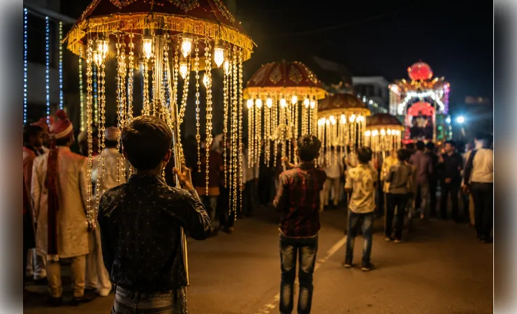 बारात की चमक के पीछे छिपा बचपन, मासूम के कंधों पर मजबूरी का बोझ 