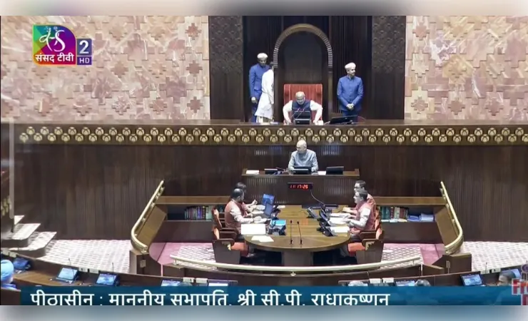 हंगामे के कारण राज्यसभा में नहीं हो सकी वंदेमातरम से जुड़े विधेयक पर चर्चा