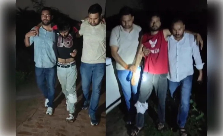 मुठभेड़ में दाे बदमाश गिरफ्तार , पैर में गोली लगने से हुए घायल