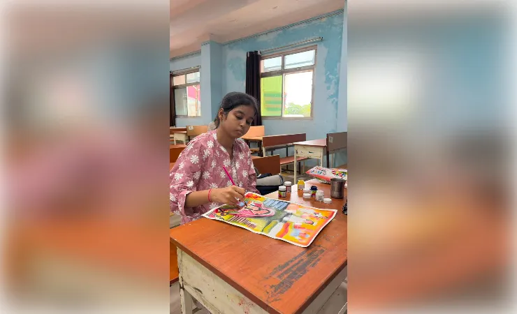 रंगोली और पेंटिंग प्रतियोगिता में गूंजा ‘पढ़े बेटी, बढ़े बेटी’ का संदेश