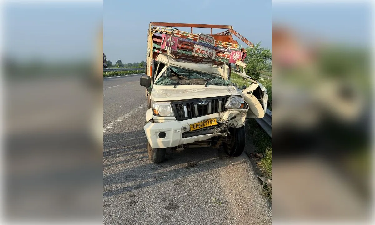  सड़क हादसे में सगे भाइयों की मौत, पिकअप चालक गंभीर घायल