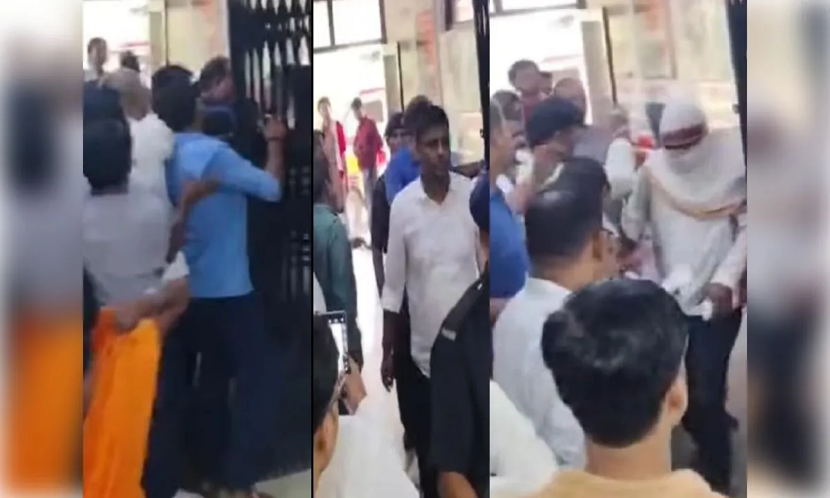  मेडिकल परीक्षण को जिला अस्पताल पहुंचा आरोपित सिपाही, लोगों का फूटा गुस्सा, पुलिस ने घेराबंदी कर बचाया