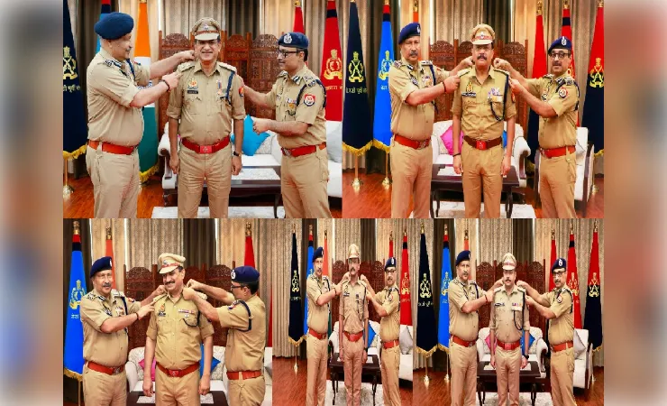 लखनऊ में आईपीएस पदोन्नत 28 अधिकारियों की पिपिंग सेरेमनी, डीजीपी ने दिए कर्तव्यनिष्ठा के निर्देश