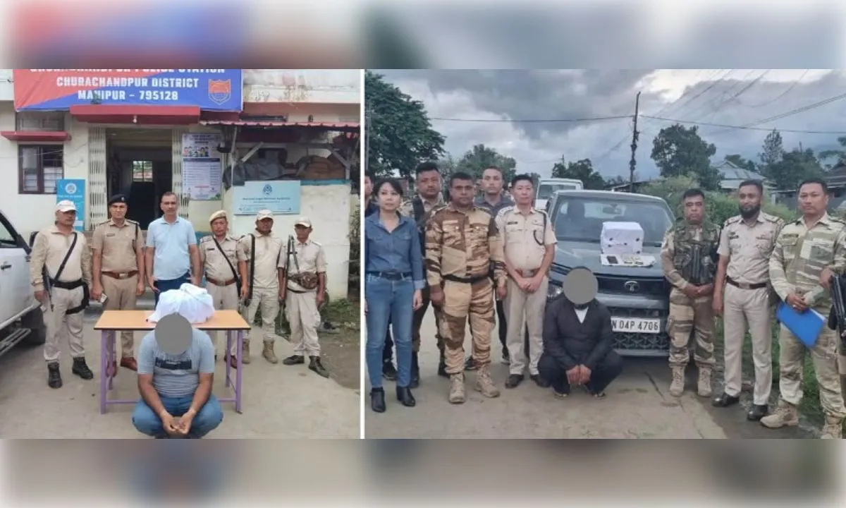 मणिपुर में पुलिस की बड़ी कार्रवाई - 29 लाख की ब्राउन शुगर बरामद, तीन गिरफ्तार