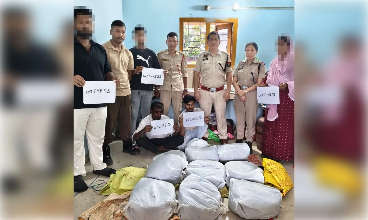 गुवाहाटी में पुलिस की बड़ी कार्रवाई, 47 किलो से ज्यादा गांजा बरामद; तीन तस्कर गिरफ्तार