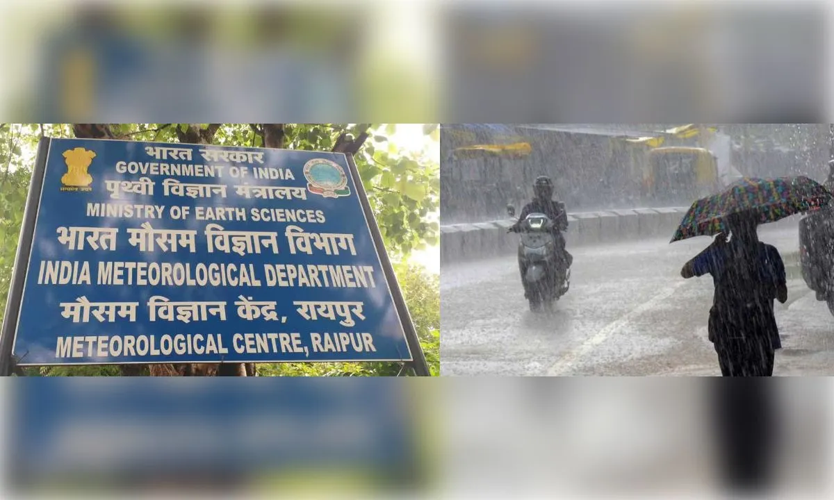 छत्तीसगढ़: बारिश का बढ़ा जोर , 80 किमी प्रति घंटे की हवा के साथ कई जिलों में चेतावनी जारी