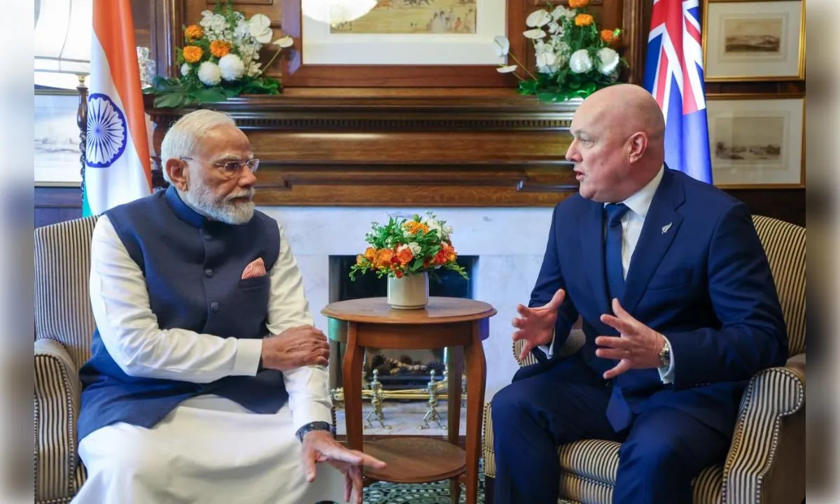 भारत-न्यूज़ीलैंड ने 'रोडमैप 2030' को दी मंजूरी, व्यापार 7 अरब न्यूज़ीलैंड डॉलर तक ले जाने का लक्ष्य