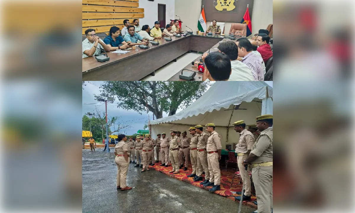 कांवड़ यात्रा को लेकर पुलिस अलर्ट, सीओ ने किया निरीक्षण, पुलिसकर्मियों को दिए दिशा-निर्देश